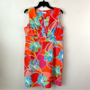 Jude Connally Sleeveless V-Neck Sheath Dress L